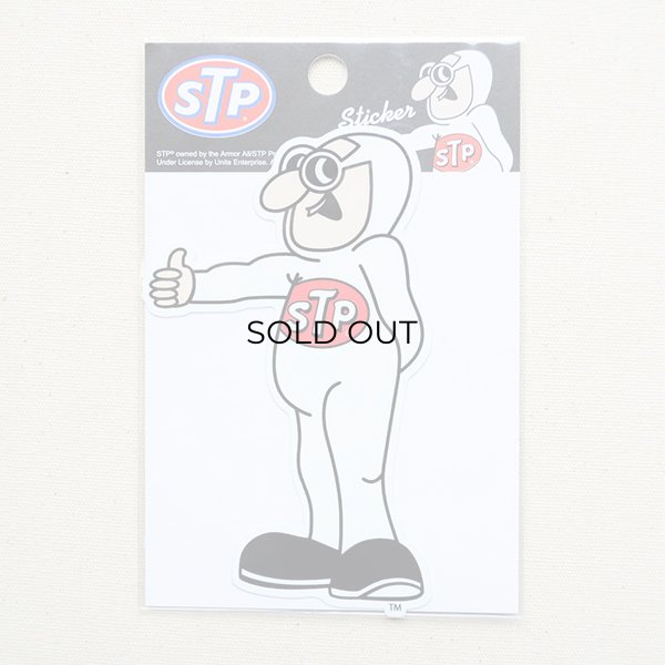 画像2: ステッカー/シール STP キャプテン(ホワイト) (2)