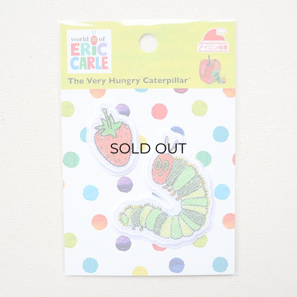 画像4: はらぺこあおむし ワッペン 2個セット（いちご・あおむし）アイロン接着 エリック・カール アップリケ 通園 通学 グッズ (4)