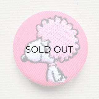 刺繍ブローチ スヌーピー(アフロヘアー) PEANUTS/ピーナッツ