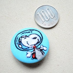 画像2: 刺繍ブローチ スヌーピー(アストロノーツ) PEANUTS/ピーナッツ