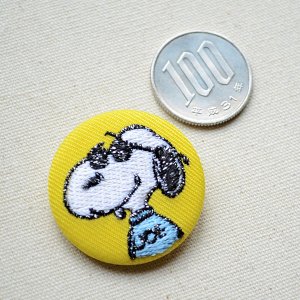 画像2: 刺繍ブローチ スヌーピー(ジョークール) PEANUTS/ピーナッツ