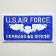 画像1: ミリタリーワッペン U.S.Air Force エアフォース コマンディングオフィサー アメリカ空軍 (1)