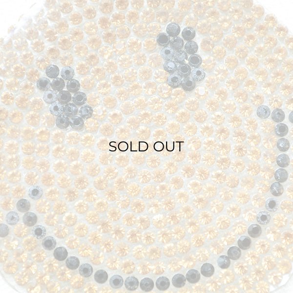 画像2: スパンコールワッペン スマイルマーク/スマイリーフェイス(ゴールド) (2)