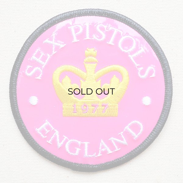 画像1: 音楽ワッペン SEX PISTOLS/セックスピストルズ ENGLAND(ピンク) バンド ミュージック ロック (1)