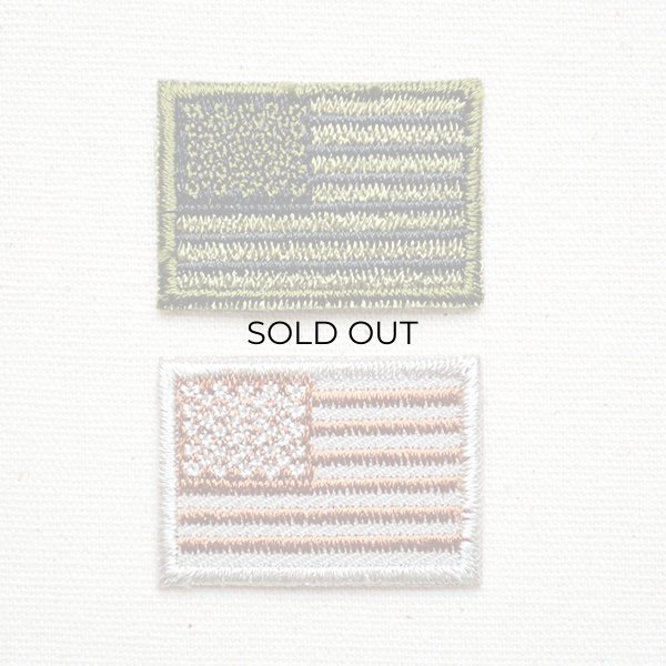 画像3: ミリタリーワッペン USA アメリカ国旗/星条旗(OD/カーキ) SSサイズ (3)