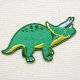 ワッペン トリケラトプス 恐竜