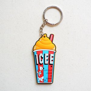 画像1: ラバーキーチェーン ICEE CUP(オレンジ)