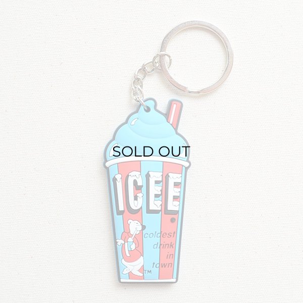 画像1: ラバーキーチェーン ICEE CUP(ブルー) (1)