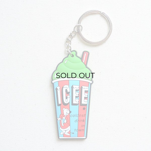 画像1: ラバーキーチェーン ICEE CUP(グリーン) (1)