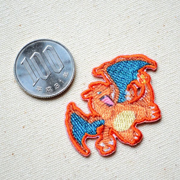 画像2: ワッペン ポケモン ポケットモンスター リザードン アイロン シール 刺繍 キャラクターグッズ 入園準備 入学準備 (2)