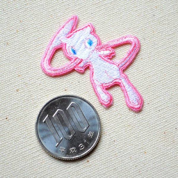画像2: ワッペン ポケモン ポケットモンスター ミュウ アイロン シール 刺繍 キャラクターグッズ 入園準備 入学準備 (2)