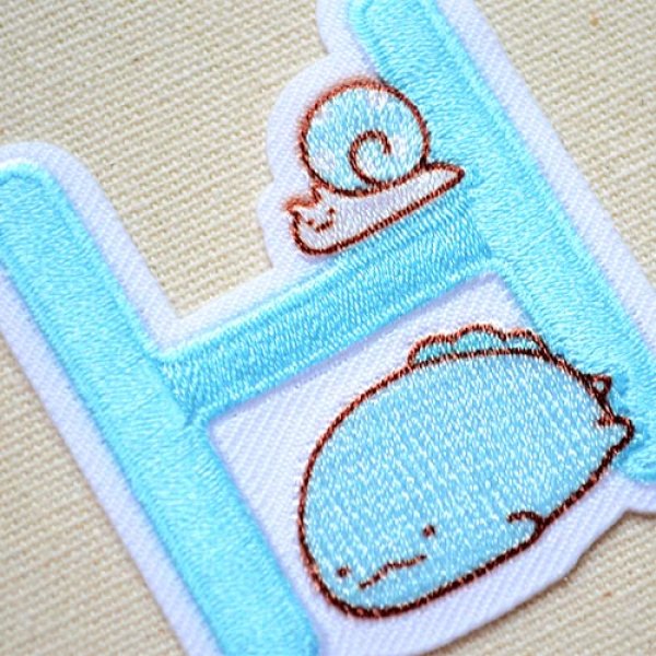 画像2: ワッペン すみっコぐらし アルファベット(H) (2)