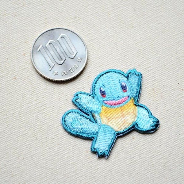 画像2: ワッペン ポケモン ポケットモンスター ゼニガメ アイロン シール 刺繍 キャラクターグッズ 入園準備 入学準備 (2)