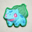 画像1: ワッペン ポケモン ポケットモンスター フシギダネ アイロン シール 刺繍 キャラクターグッズ 入園準備 入学準備 (1)