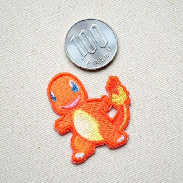 画像2: ワッペン ポケモン ポケットモンスター ヒトカゲ アイロン シール 刺繍 キャラクターグッズ 入園準備 入学準備 (2)