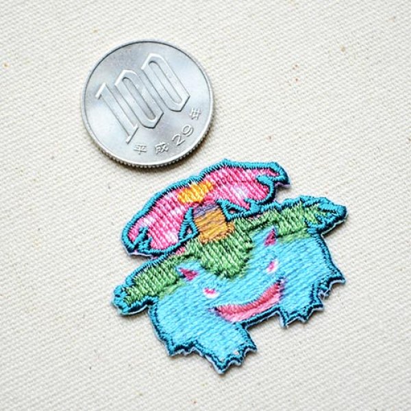 画像2: ワッペン ポケモン ポケットモンスター フシギバナ アイロン シール 刺繍 キャラクターグッズ 入園準備 入学準備 (2)