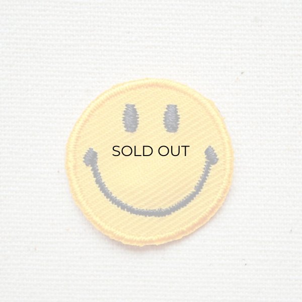画像1: ミニワッペン スマイルマーク/スマイリーフェイス(スタンダード) (1)