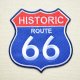 アメリカンワッペン U.S.Route66 ヒストリックルート66(ロードサイン/レッド&ブルー)