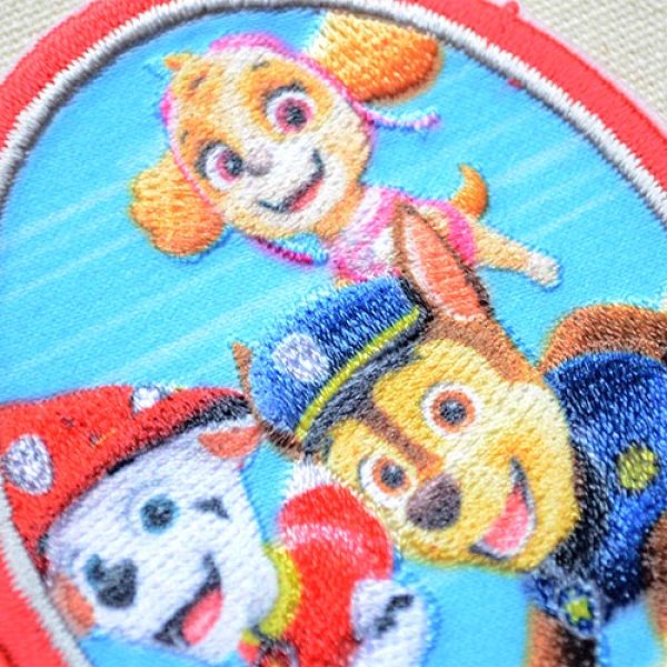 画像2: ワッペン パウパトロール トリオ B アイロン シール おしゃれ 大人 T01Y2342 (2)