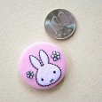 画像2: 刺繍ブローチ ミッフィー(お花) Dick Bruna/ディック ブルーナ (2)