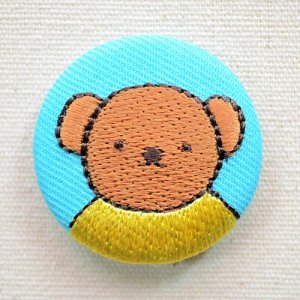 画像1: 刺繍ブローチ ボリス Dick Bruna/ディック ブルーナ