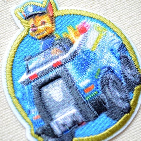 画像2: ワッペン パウパトロール チェイス S アイロン シール おしゃれ 大人 T01Y2346 (2)