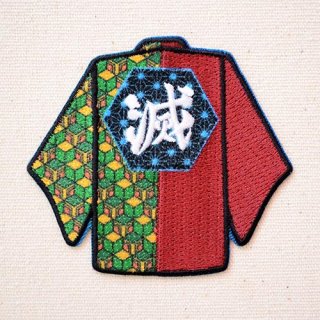 ワッペン 鬼滅の刃 胡蝶しのぶ こちょうしのぶ 日輪刀 鍔 | ワッペン