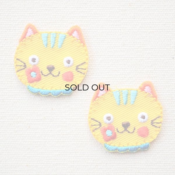 画像1: ワッペン ネコ(２枚組) (1)