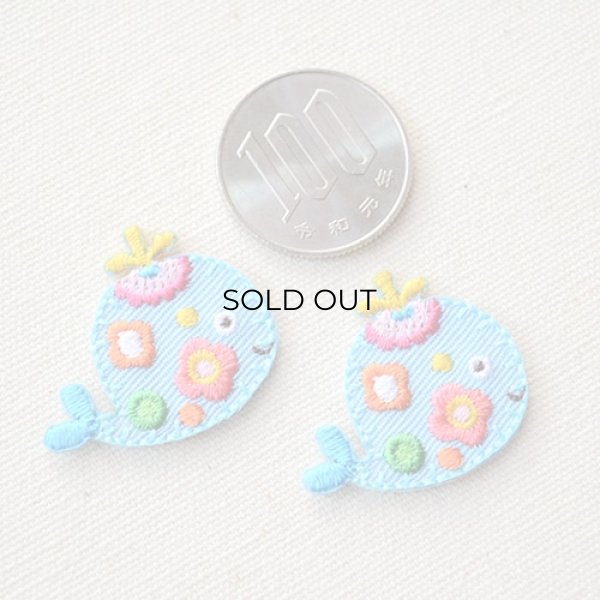 画像2: ワッペン クジラ(2枚組) (2)