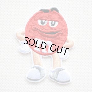 画像1: ワッペン M&M's エムアンドエムズ チョコレート(レッド) S