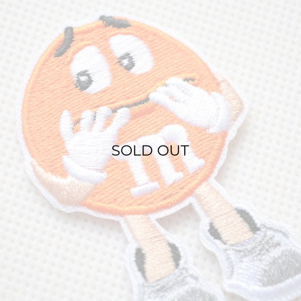 画像2: ワッペン M&M's エムアンドエムズ チョコレート(オレンジ)S (2)