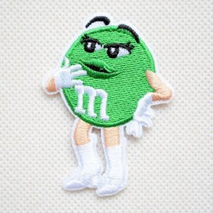 画像1: ワッペン M&M's エムアンドエムズ チョコレート(グリーン)S