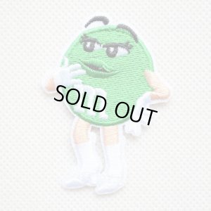 画像1: ワッペン M&M's エムアンドエムズ チョコレート(グリーン)S