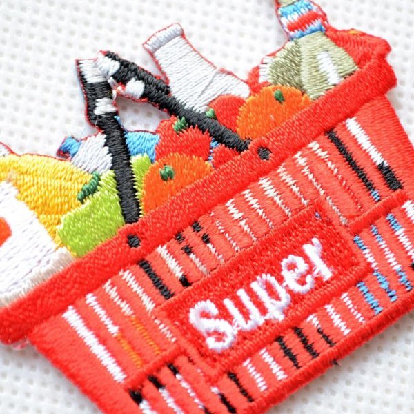 画像2: ワッペン ショッピングバスケット (2)