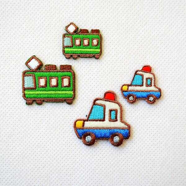 画像4: ワッペン パトカー(2枚組) (4)