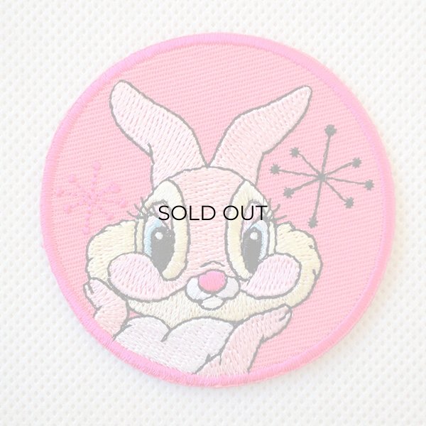 画像1: ワッペン ディズニー バンビ ミスバニー(ラウンド) (1)