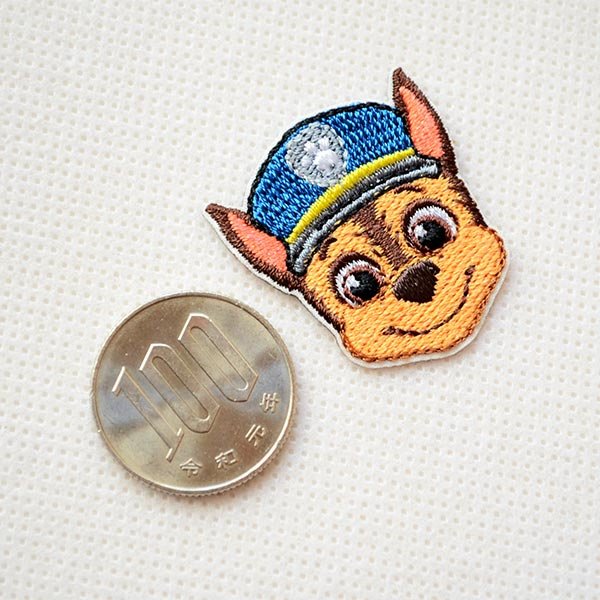 画像2: ワッペン パウパトロール チェイス ミニ アイロン シール おしゃれ 大人 T01Y2347 (2)