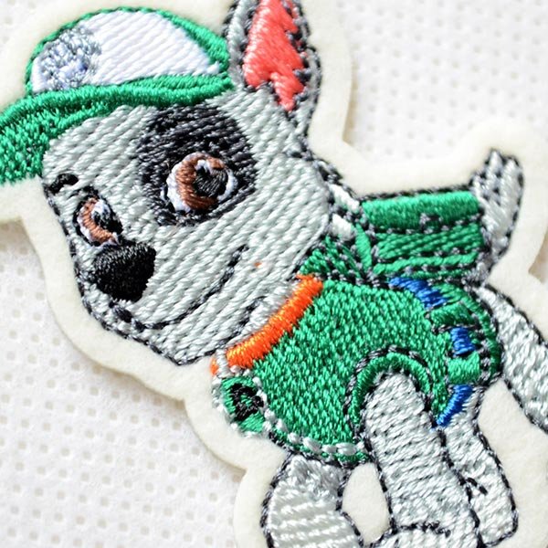 画像2: ワッペン パウパトロール ロッキー アイロン シール おしゃれ 大人 T01Y2357 (2)