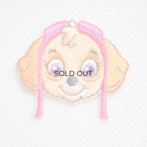 画像1: ワッペン パウパトロール スカイ ミニ アイロン シール おしゃれ 大人 T01Y2352 (1)