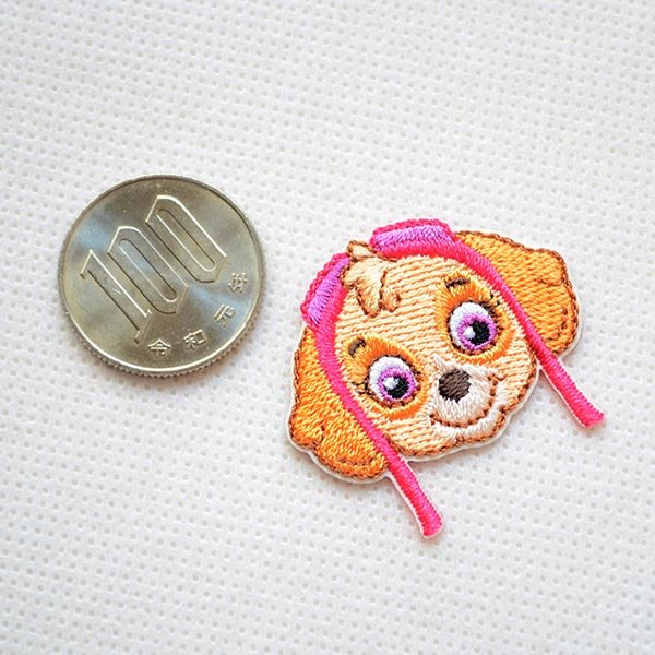 画像2: ワッペン パウパトロール スカイ ミニ アイロン シール おしゃれ 大人 T01Y2352 (2)