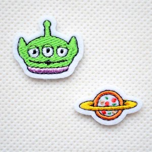 画像1: ワッペン トイストーリー エイリアン(2枚組)