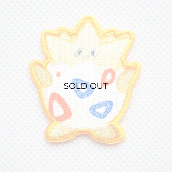 画像1: ワッペン ポケモン ポケットモンスター トゲピー アイロン シール 刺繍 キャラクターグッズ 入園準備 入学準備 (1)