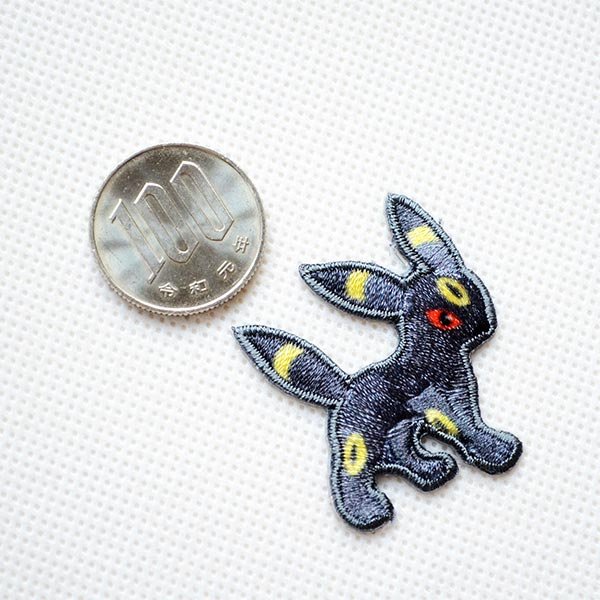 画像2: ワッペン ポケモン ポケットモンスター ブラッキー アイロン シール 刺繍 キャラクターグッズ 入園準備 入学準備 (2)