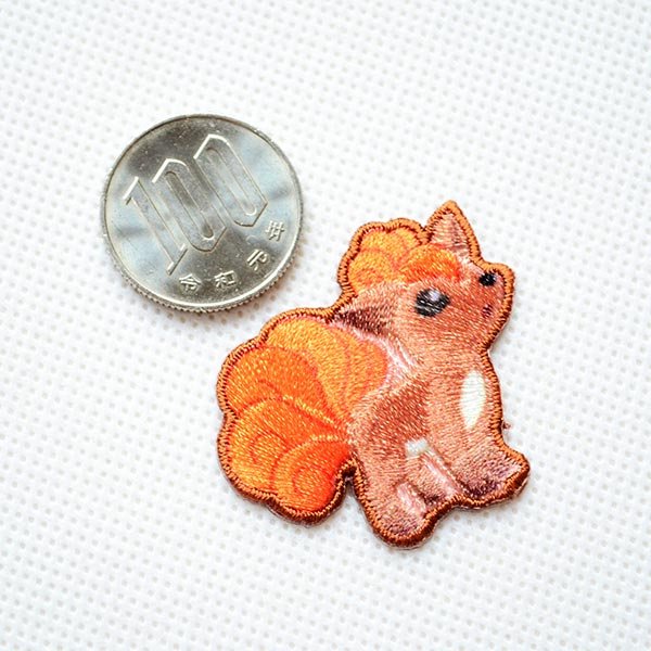 画像2: ワッペン ポケモン ポケットモンスター ロコン アイロン シール 刺繍 キャラクターグッズ 入園準備 入学準備 (2)