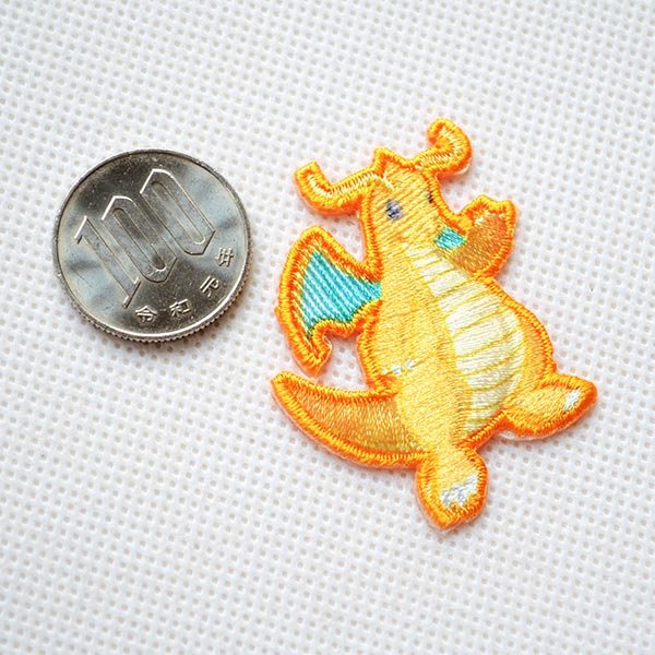 画像2: ワッペン ポケモン ポケットモンスター カイリュー アイロン シール 刺繍 キャラクターグッズ 入園準備 入学準備 (2)