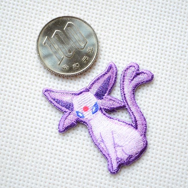 画像2: ワッペン ポケモン ポケットモンスター エーフィ アイロン シール 刺繍 キャラクターグッズ 入園準備 入学準備 (2)