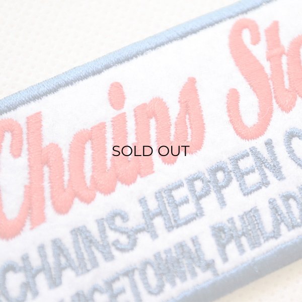 画像2: USAアドバタイジングワッペン Chains Steels ホワイト&ブルー (2)