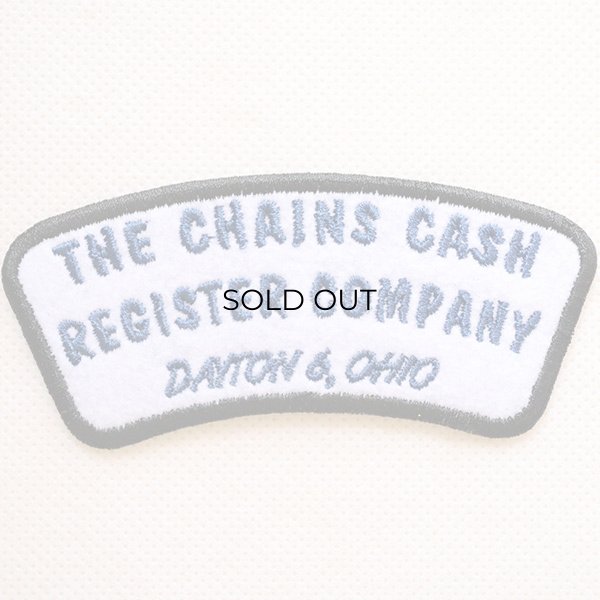 画像1: USAアドバタイジングワッペン THE CHAINS CASH ホワイト&ブラック (1)