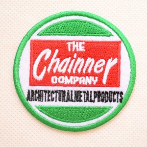 画像1: USAアドバタイジングワッペン THE Chainner ホワイト&グリーン