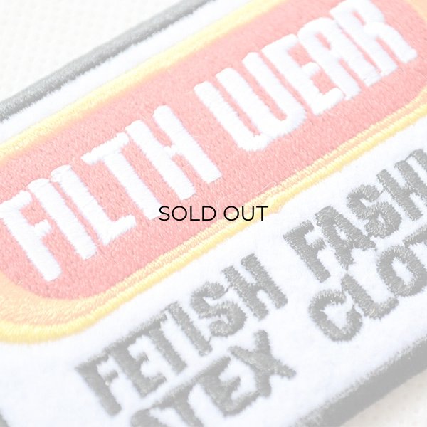 画像2: USAアドバタイジングワッペン FILTH WEAR ホワイト&ブラック (2)